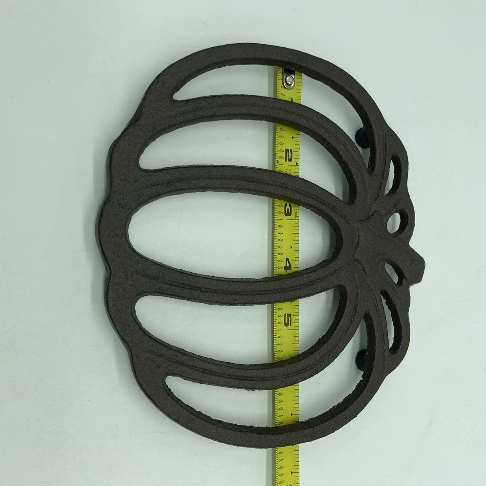 Cast Iron Pumpkin‎ Trivet Rustic Fall Kitchen Decor Thanksgiving Farmhouse Table